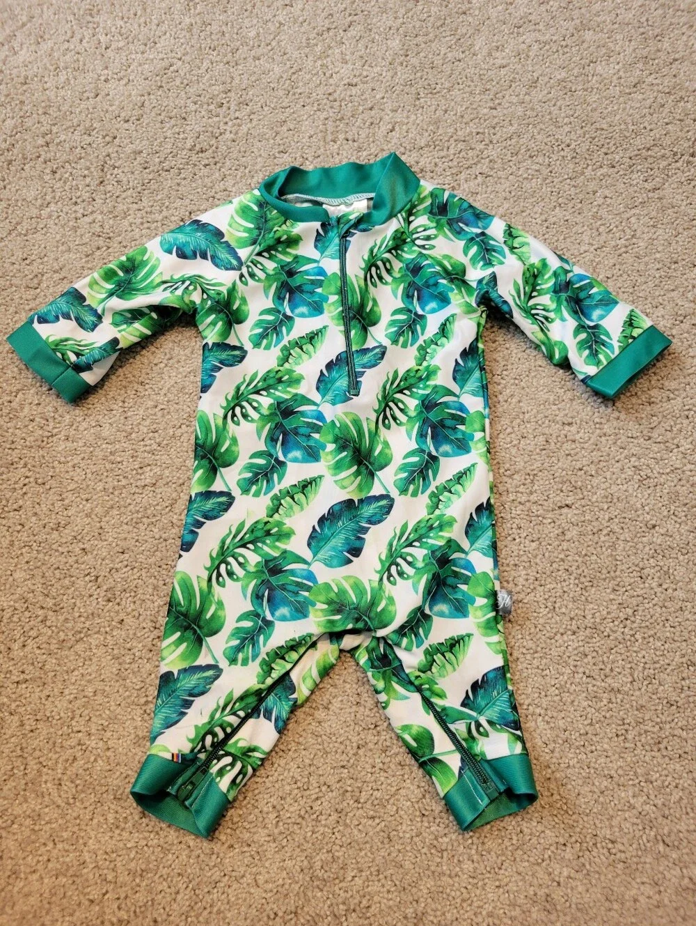 Honeysuckle Swim Co Full Zipper Sunsuit 0-6 Months